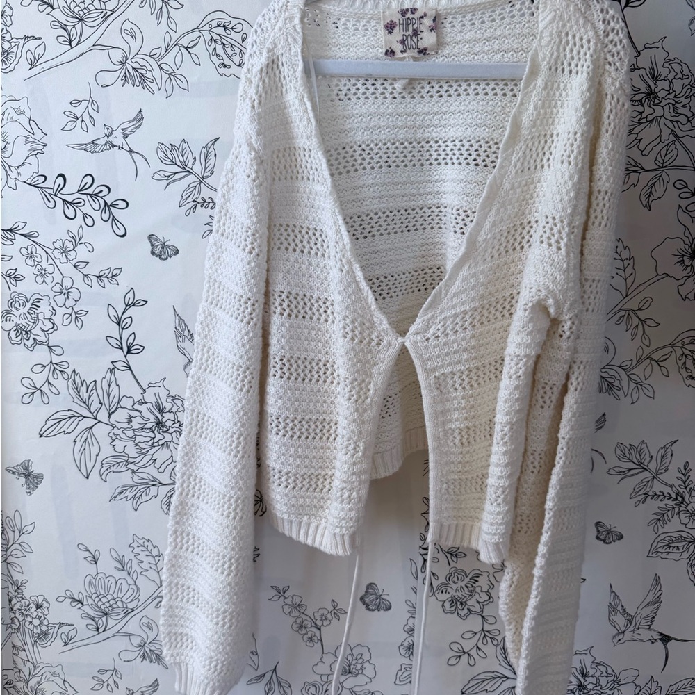 Hippie rose knit top